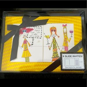 16 Slide Invitations & Envelopes Drinking Party